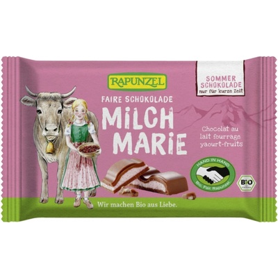 Rapunzel Jogurtová mléčná čokoláda s červenými plody 100 g