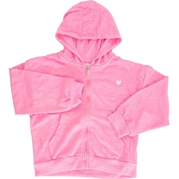 Minoti 10ZIPEMB 5 Mikina s kapucňou ružová