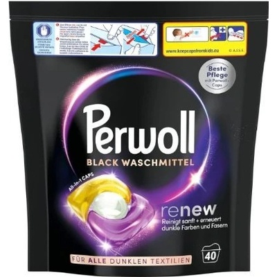 Perwoll Renew Black gélové kapsule na pranie 40 PD