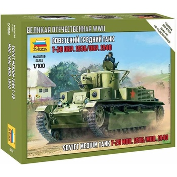 Zvezda T-28 Soviet Tank 1:100