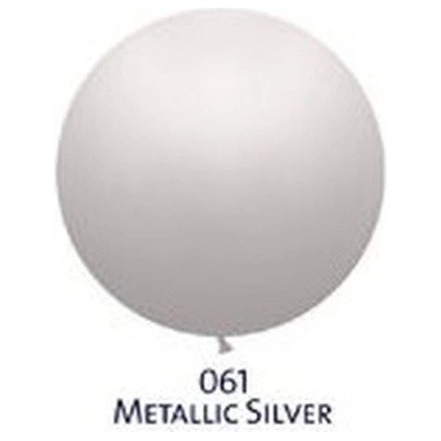 Obří metal. balónek JUMBO 061 SILVER
