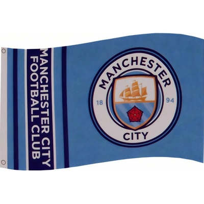 MANCHESTER CITY FC Vlajka Manchester City FC, modrá, 152x19 cm