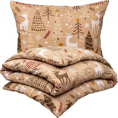 4Home flanel obliečky Festive 140x220 70x90