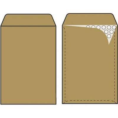 Плик кафяв B12 мехурчета 140x225 mm стикер 1 бр (B12)