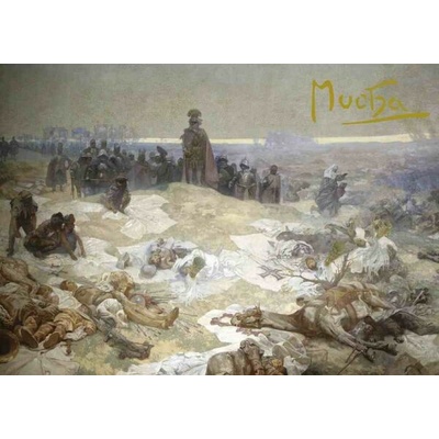 Pohled Alfons Mucha Slovanská epopej – Bitva grunwaldská, krátký