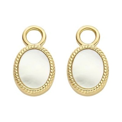 Blush Златни висулки за обеци със седеф Blush 9078YMP (9078YMP)