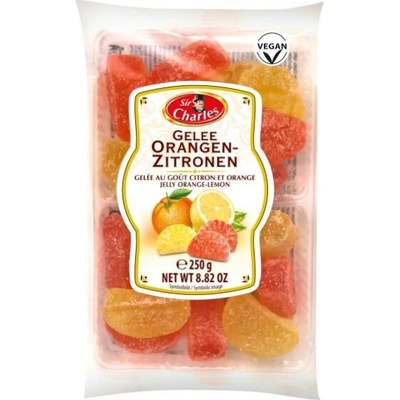 Sir Charles Želé ovocné s příchutí citrónů a pomerančů 250 g