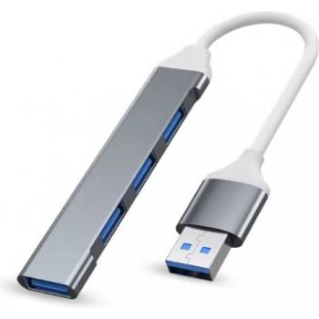 USB Хъб 3, 0 Четири гнезда Gray (USB Хъб 3,0 Четири гнезда Gray)