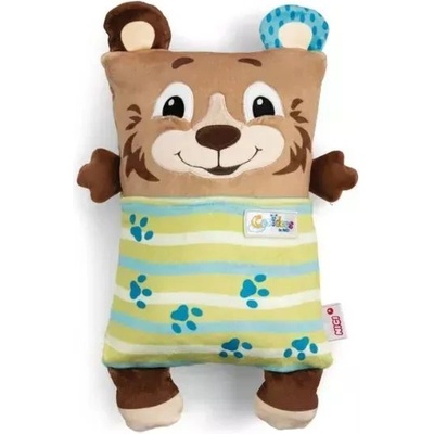 NICI Ници Косидус: 2 в 1 обръщащ се плюшен възглавница и мечка - 20 x 30 см, мечка (62293)