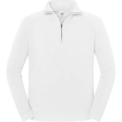 Fruit of the Loom iconic premium СУИТШЪРТ С ЦИП / Суитшърт от плътен памук с 1/4 цип - бял l (16228800103)