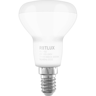 Retlux RLL 452 LED žárovka reflektorová 8W E14 studená bílá