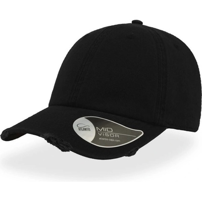 Atlantis Headwear Dad Hat Destroyed 6 panelová COT-33014900299 Černá