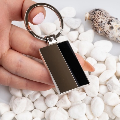 Art gift Ключодържател за гравиране Черно Злато