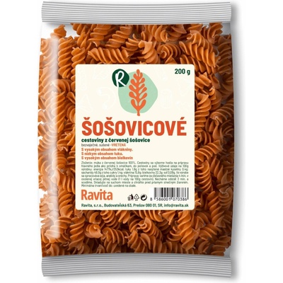 Ravita šošovicové cestoviny fusili 200 g