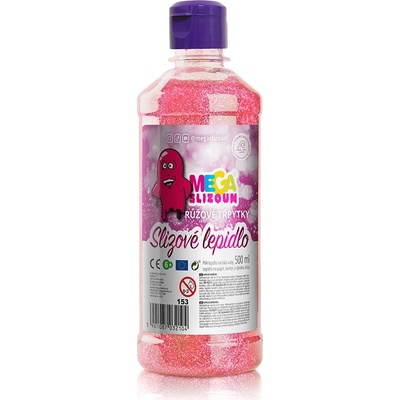 Megaslizoun lepidlo na sliz třpytivé růžové 500 ml
