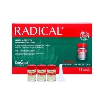 Farmona Radical Hair Loss starostlivosť proti vypadávániu vlasov Horse Tail Provitamine B5 Trichogen Polyplant Hair Inuline 15 x 5 ml