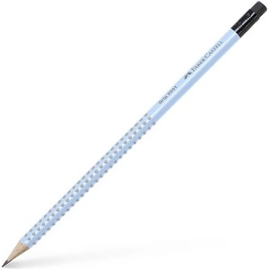 Faber-Castell Графитен молив с гума, B, триъгълен, FABER-CASTELL "Grip 2001", небесносин 217274 (217274)