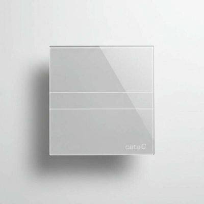 Cata E-100 GST koupelnový ventilátor axiální s časovačem, 8W, potrubí 100mm, stříbrná
