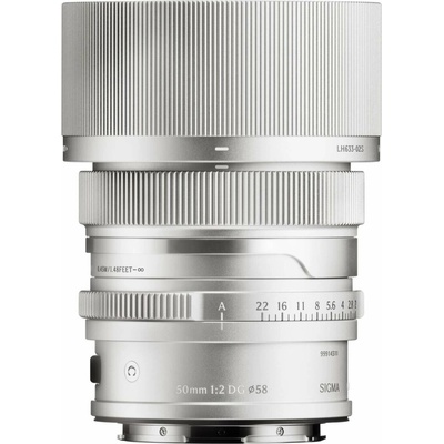 Sigma 50 mm f/2 DG Contemporary I series pro L mount stříbrný
