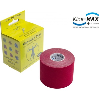 Kine-Max Super-Pro Cotton Kinesio tejp červená 5 cm x 5 m