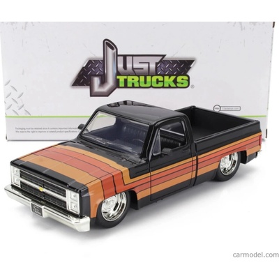 Jada Chevrolet C-10 Pick-up Custom 1985 Černá Hnědá 1:24