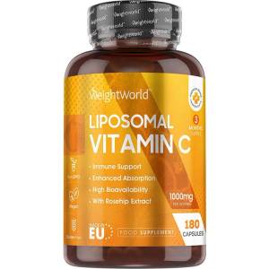 WeightWorld Имунитет - Витамин С (липозомен), 1000 mg х 180 капсули (126479 WW)