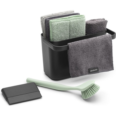 Brabantia Органайзер за мивка Sink Side с аксесоари тъмносив 8 части (233340)