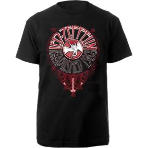 Led Zeppelin Deco Circle Black L Риза (LZTS13MB03)