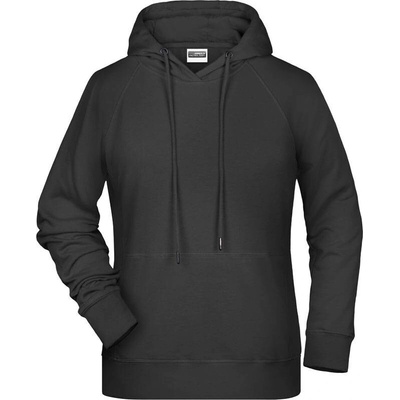 James&Nicholson dámska mikina s kapucňou JN8023 Black