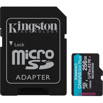 Image 1 of Kingston microSDXC Canvas Go Plus 256GB A2/U3/V30 SDCG4/256GB