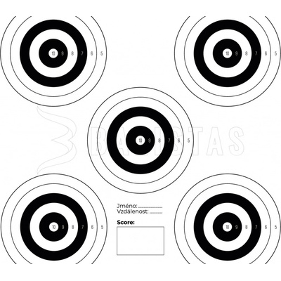 Terče Venox 14x14 5 terčov 100ks