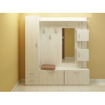 DST Портманто Havana-dst, бял дъб