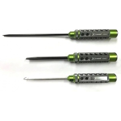 XCEED Sada šroubováků: ploché 4,0x150mm;5,8x100 mm a háček 3 ks HSS typ