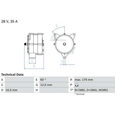 generátor BOSCH 0 986 037 440