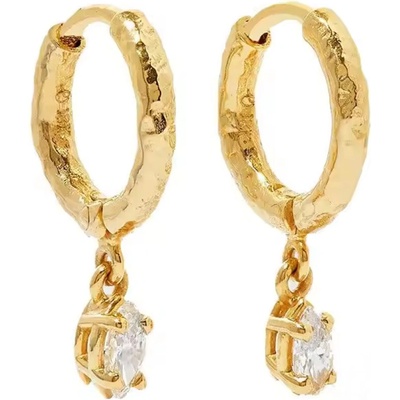 Olivie strieborné náušnice GOLD 8727