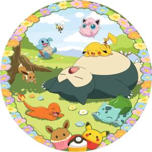 Ravensburger - Puzzle Cute Pokemon, round - 500 piese