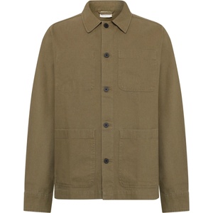 KnowledgeCotton Apparel Мъжка риза с копчета KnowledgeCotton Apparel Heavy Canvas Overshirt Shirt - Burned Olive - размер XXL (033-2924-0115)