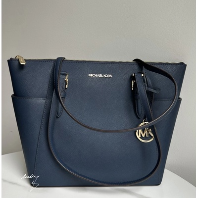 Michael Kors dámská kabelka Charlotte large tz tote modrá navy