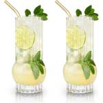 TRUEBRANDS Viski Кристални високи чаши deco 2бр. - 384 мл (viski-9540)