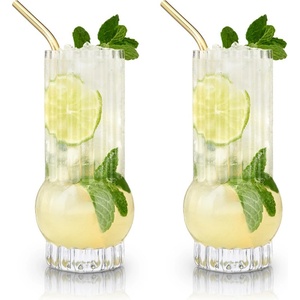 TRUEBRANDS Viski Кристални високи чаши deco 2бр. - 384 мл (viski-9540)