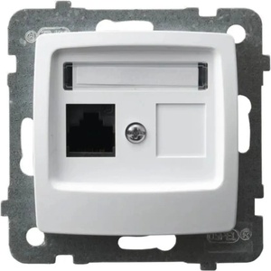 OSPEL РОЗЕТКА rj45 cat. 5 БЯЛА karo (5907577458799)