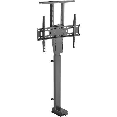 Maclean Maclean MC-866T електрическа разтегателна стойка за телевизор, TUYA, скоба за монтаж на под с мобилно приложение, Alexa, Google Home, 37''-80'', 60kg, VESA, (EU plug), черен (MC-866T)