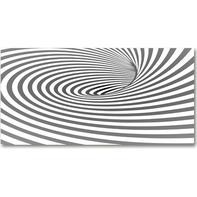 Foto obraz sklo tvrzené Špirála v pásky 100x50 cm