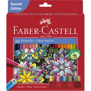 Faber-Castell 111260 60бр. смесени цветни моливи (111260)