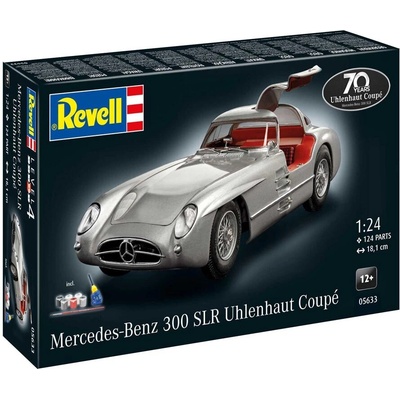 Revell Mercedes Benz 300 SLR 70th Anniversary Model kit Auto 1:24 124 dílů + barvy + lepidlo + štětec