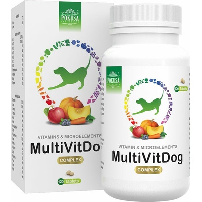 Pokusa MultiVit Dog Complex doplňky stravy pro psy 120 ks