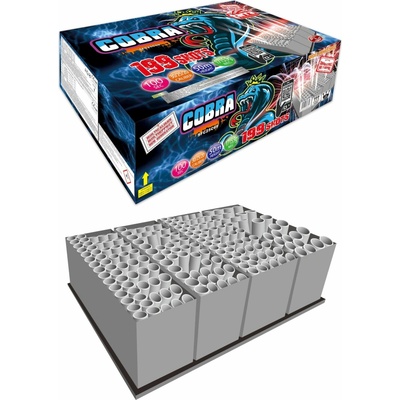 Profi složený Ohňostroj COBRA 199 ran 1 1 TARRA pyrotechnik SFC25C69