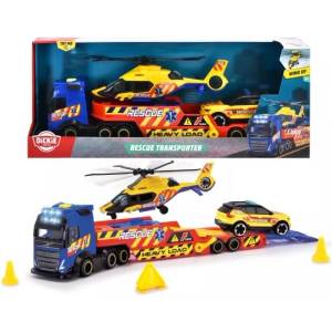 Dickie Toys Dickie: Комплект играчки за камион с медицински хеликоптер - със светлина и звук (203717005)