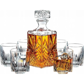 BORMIOLI ROCCO SELECTA Krištáľová karafa s 6 pohármi 1 l