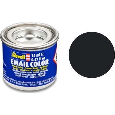 Revell Farba ENAMEL 08 Čierna matná Black Matt RAL9011 14ml